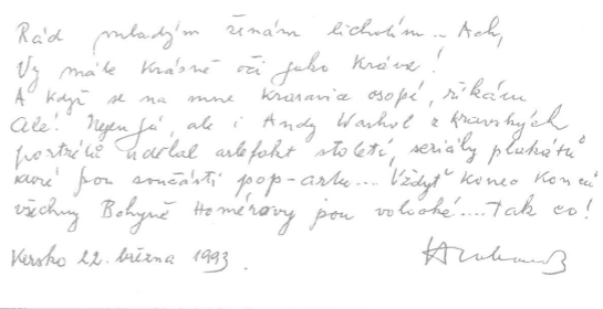 ... a tolik k jeho vlastnímu pábitelství